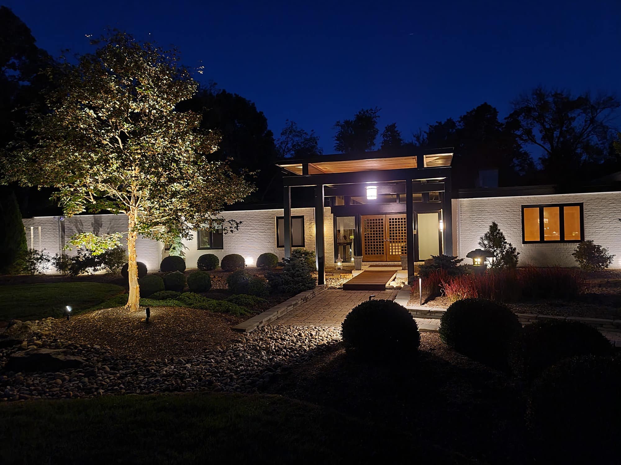 Lower Macungie Modern Exterior Lighting