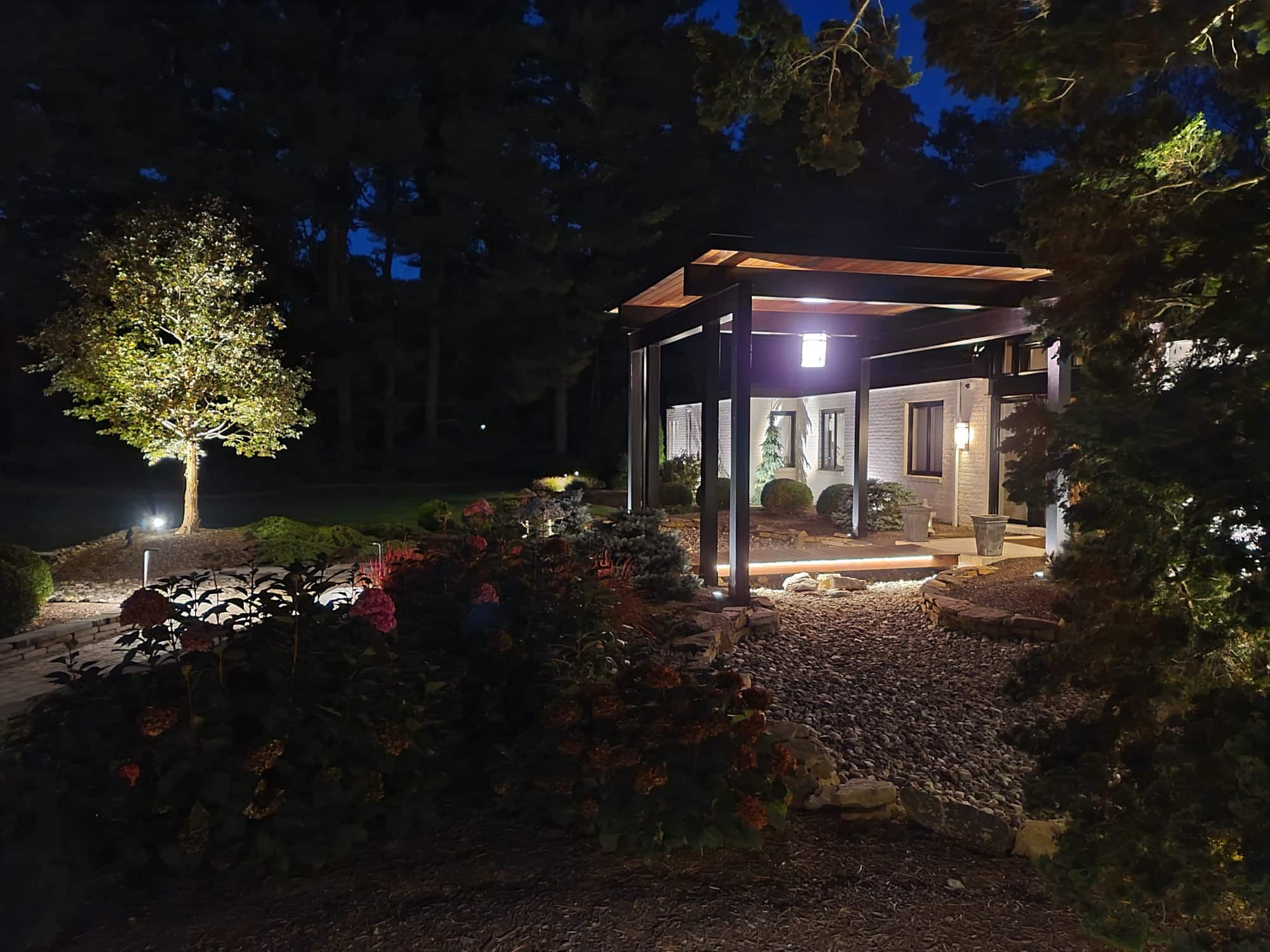 Lower Macungie Modern Exterior Lighting